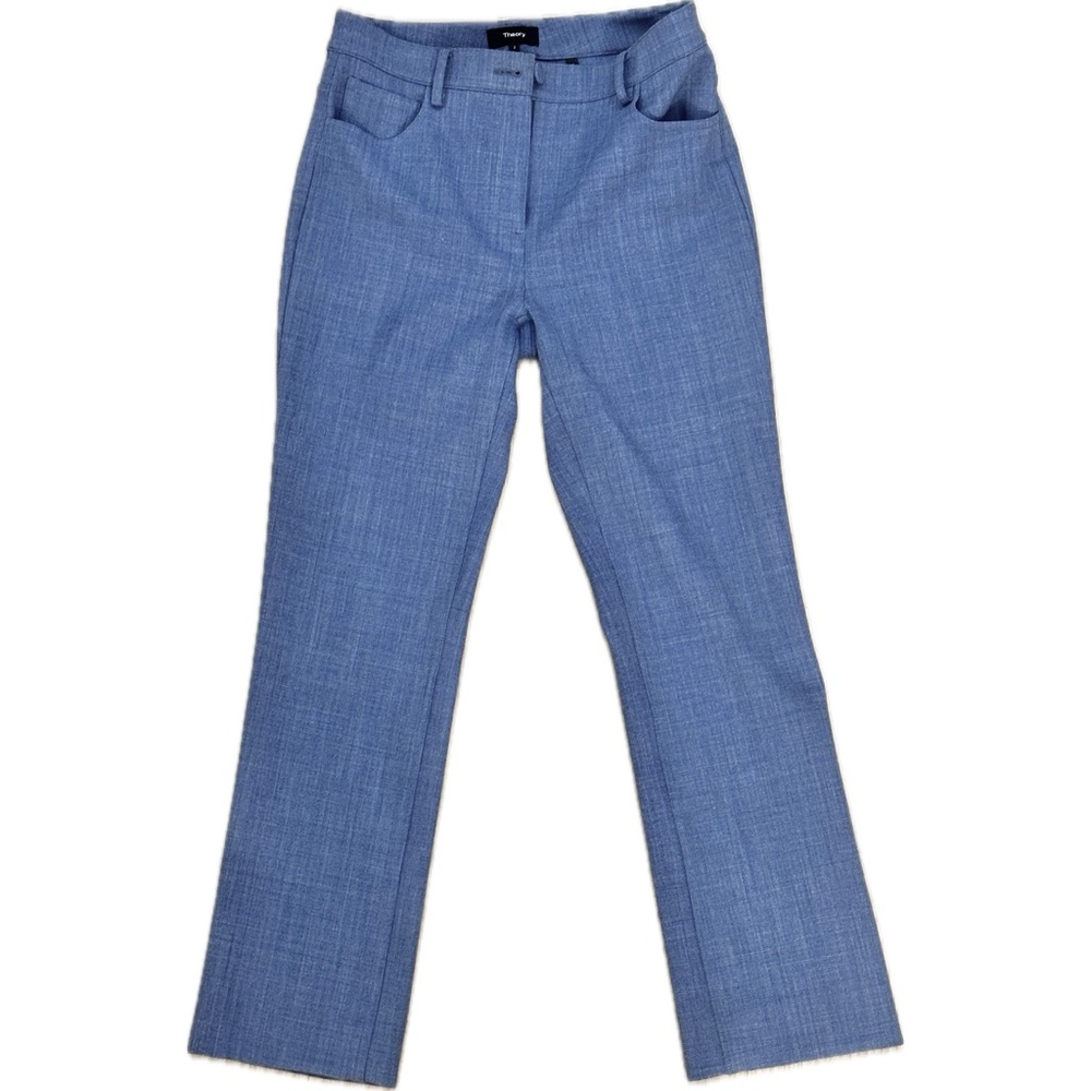 (NWOT) Theory Women's Denim Portland Chambray Casual Straight Leg Trouser